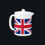 United Kingdom Flag Teapot<br><div class="desc">Elegant Teapot with Flag of United Kingdom. This product its customizable.</div>