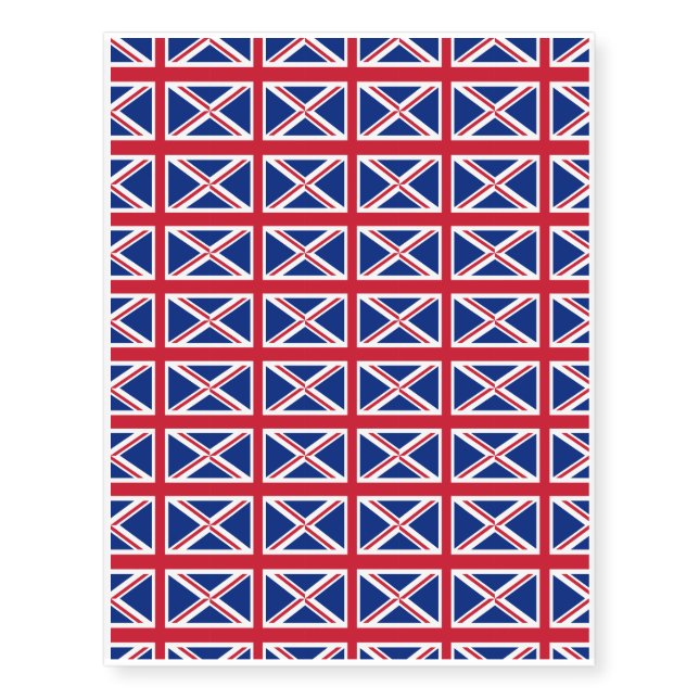 United Kingdom Flag Temporary Tattoos (Front)