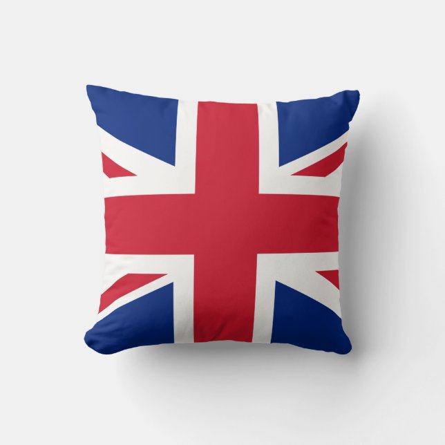United Kingdom flag Throw Pillow (Front)