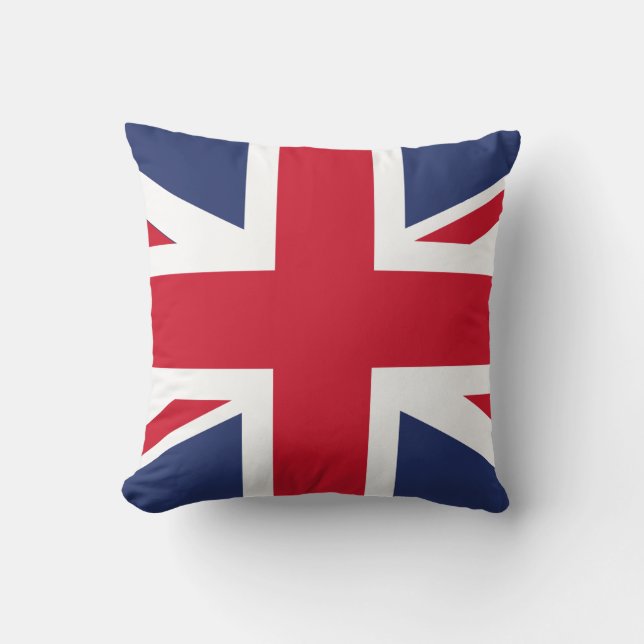 United Kingdom Flag Throw Pillow (Front)