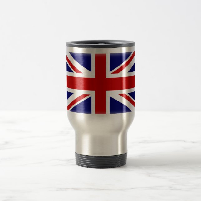 United Kingdom Flag Travel Mug (Center)