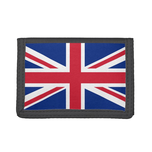 United Kingdom flag Trifold Wallet (Front)
