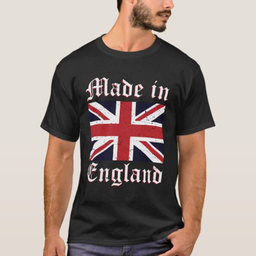 United Kingdom Flag Union Jack Made In England T_Shirt
