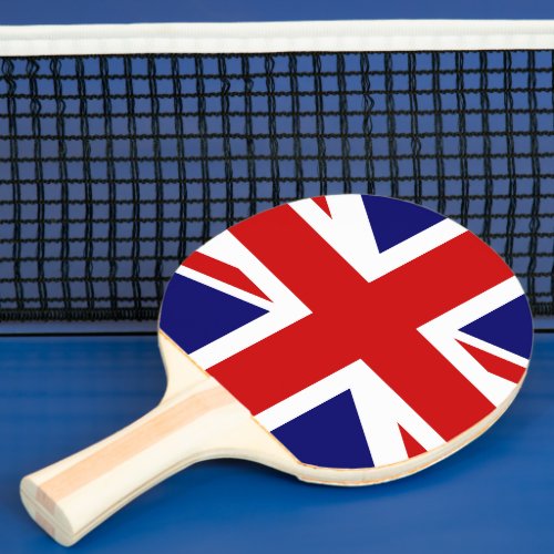 United Kingdom Flag  Union Jack Ping Pong Paddle