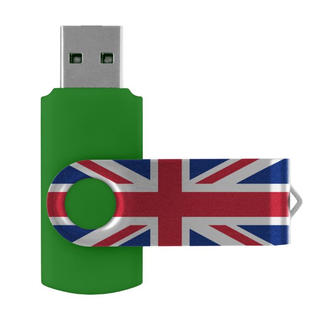 United Kingdom flag USB Flash Drive (Opened)