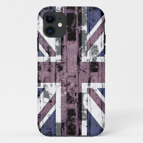 United Kingdom Flag Vintage 2 iPhone 11 Case