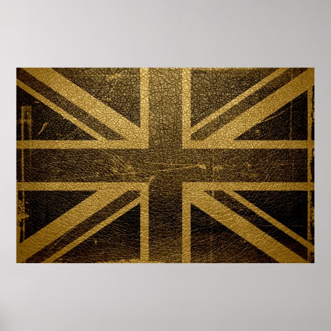United Kingdom Flag Vintage #2 Poster (Front)