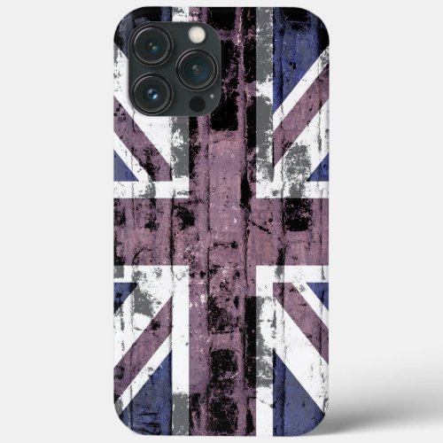 United Kingdom Flag Vintage iPhone 13 Pro Max Case