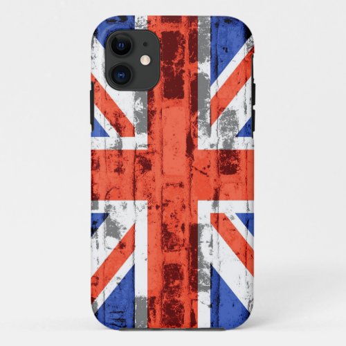 United Kingdom Flag Vintage iPhone 11 Case