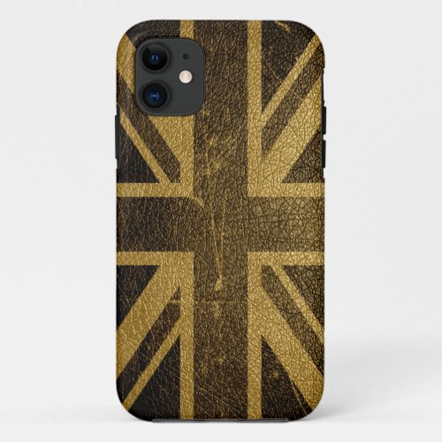 united kingdom flag vintage iPhone 11 case