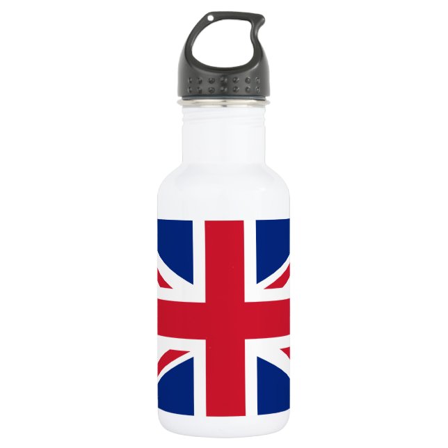 United Kingdom flag Water Bottle (Front)