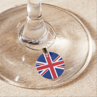 United Kingdom flag Wine Charm
