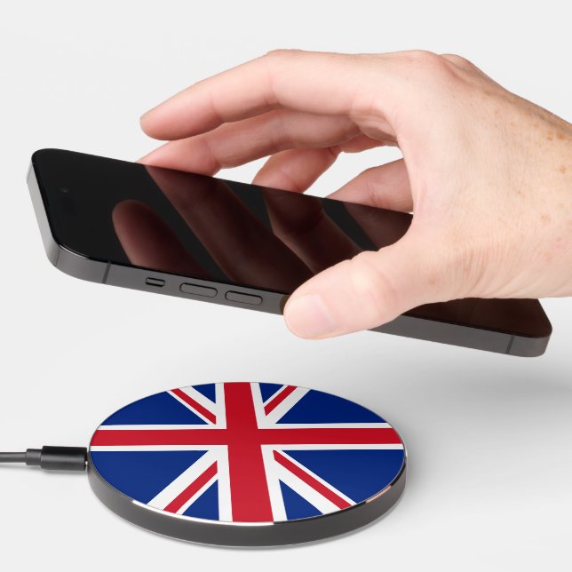 United Kingdom flag Wireless Charger (Hand)