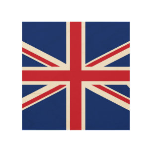 United Kingdom flag Wood Wall Art