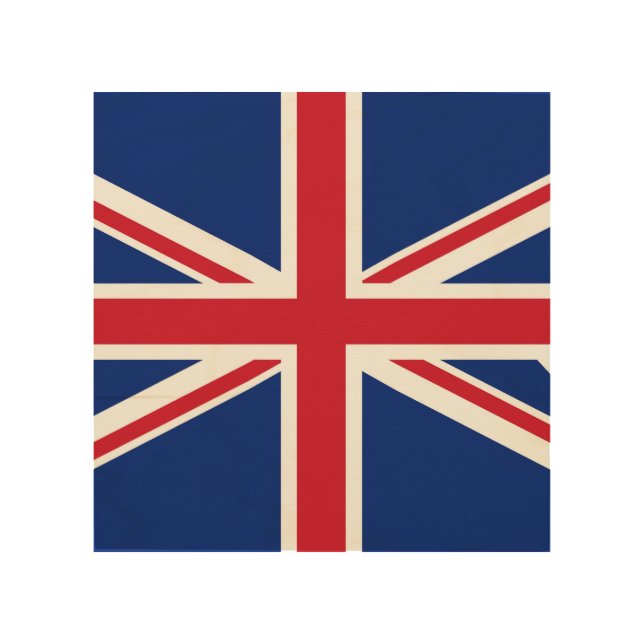 United Kingdom flag Wood Wall Art (Front)