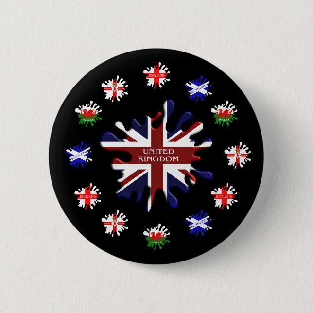 United Kingdom Flags Button (Front)