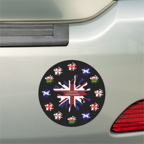 United Kingdom Flags Car Magnet