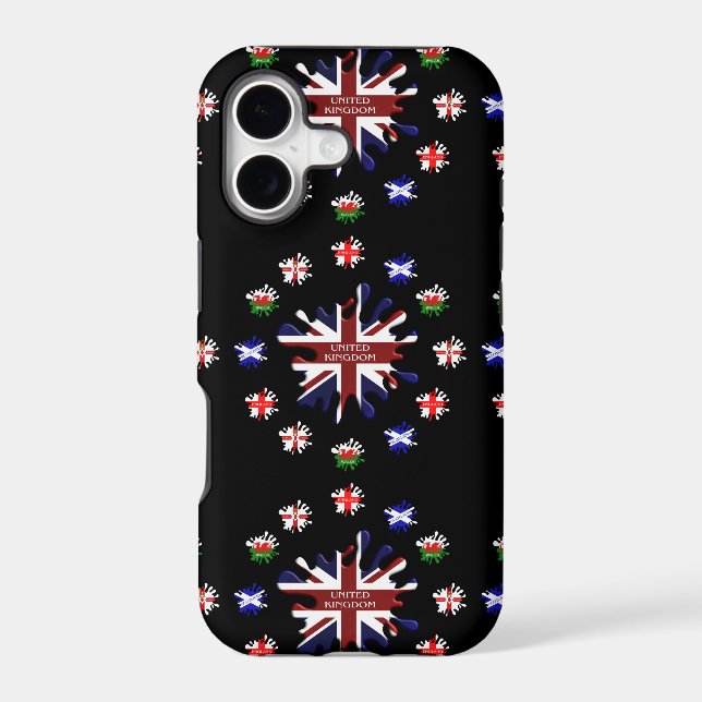 United Kingdom Flags Iphone Case (Back)