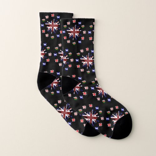 United Kingdom Flags Socks