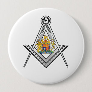 United Kingdom freemasonry sign Button