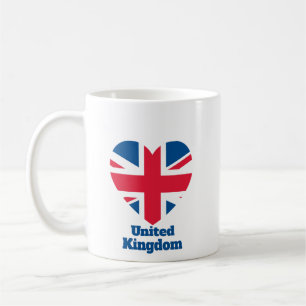 United Kingdom Heart Flag Coffee Mug