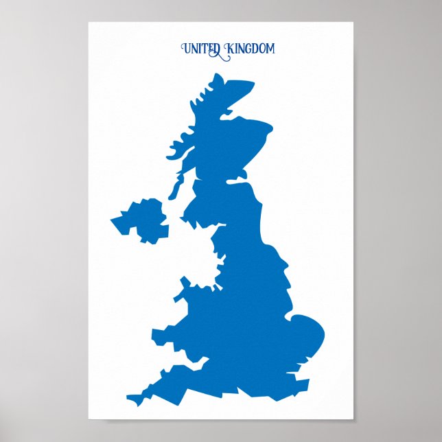 United Kingdom Map Poster (Front)