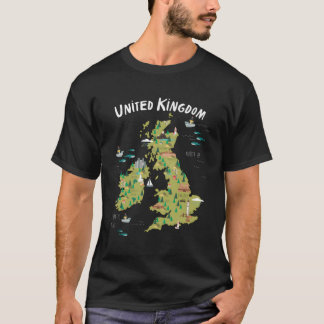 United Kingdom Map T-Shirt