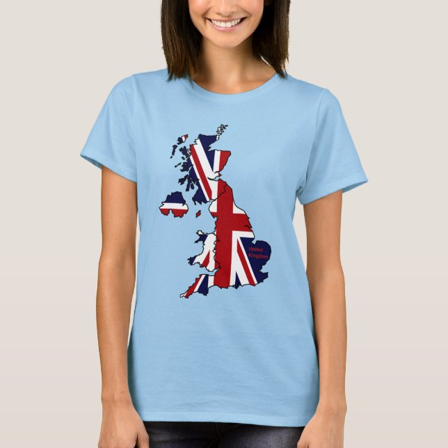 United Kingdom Map Women's T-Shirt (Front)