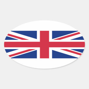 United Kingdom National Flag Oval Sticker