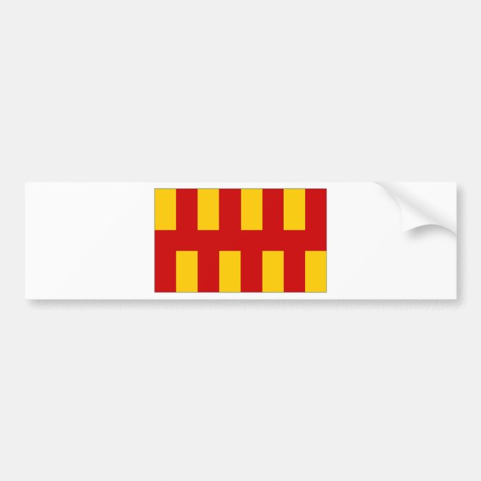 United Kingdom Northumberland Flag Bumper Stickers