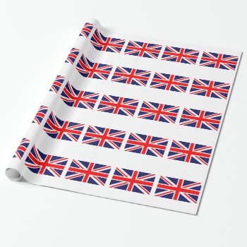 United Kingdom Of Great Britain Union Jack Flag Wrapping Paper by Classicville at Zazzle