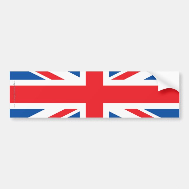United Kingdom Plain Flag Bumper Sticker (Front)