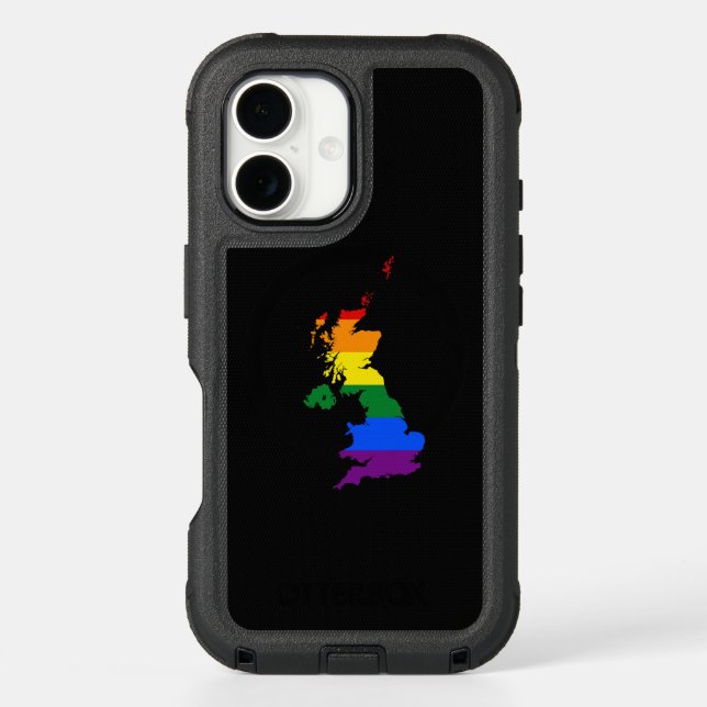 United Kingdom pride map Case-Mate iPhone Case (Back)