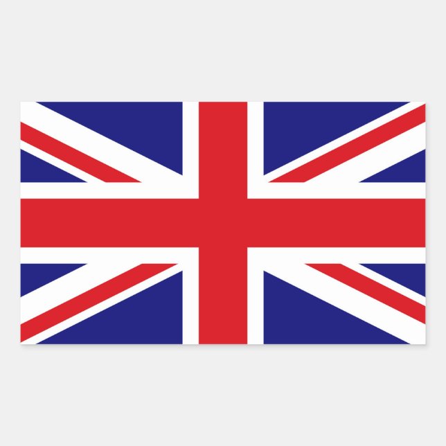 UNITED KINGDOM RECTANGULAR STICKER (Front)