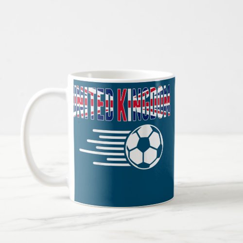 United Kingdom Soccer Lovers Jersey British Coffee Mug