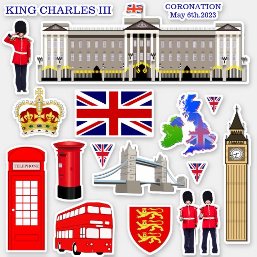 United Kingdom Souvenir Contour Sticker