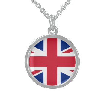 United Kingdom Sterling Silver Necklace by flagart at Zazzle