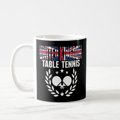 United Kingdom Table Tennis     UK Ping Pong Suppo Coffee Mug