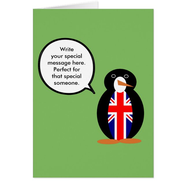 United Kingdom Talking Ms. Penguin Cards (Front)