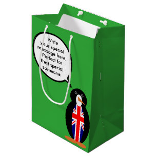 United Kingdom Talking Ms. Penguin Medium Gift Bag