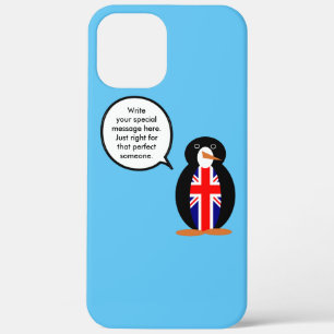 United Kingdom Talking Ms. Penguin Personalized  iPhone 12 Pro Max Case