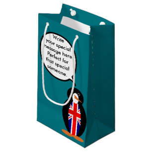United Kingdom Talking Ms. Penguin Small Gift Bag