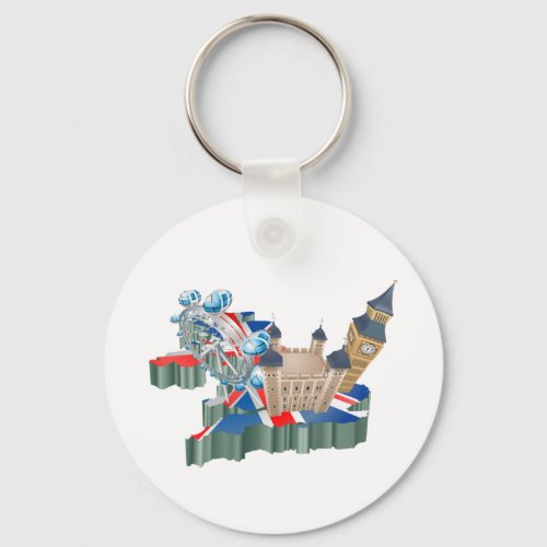 United Kingdom Travel Keychain