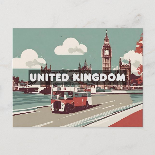 United Kingdom Travel London Postcard (Front)