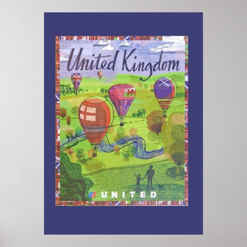 United Kingdom Travel Poster
