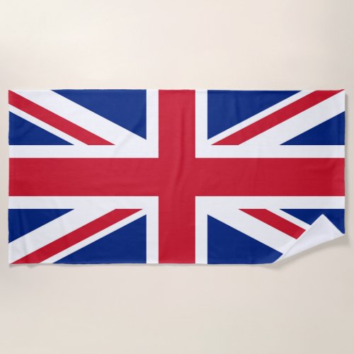 United Kingdom UK Flag Beach Towel