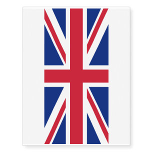 United Kingdom UK Flag Temporary Tattoos