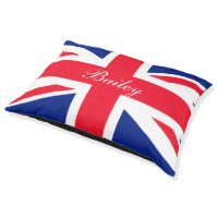 United Kingdom UK Union Jack Personalized Flag Pet Bed