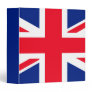 United Kingdom Union Jack Flag 3 Ring Binder