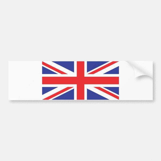 United Kingdom /Union Jack Flag Bumper Sticker (Front)